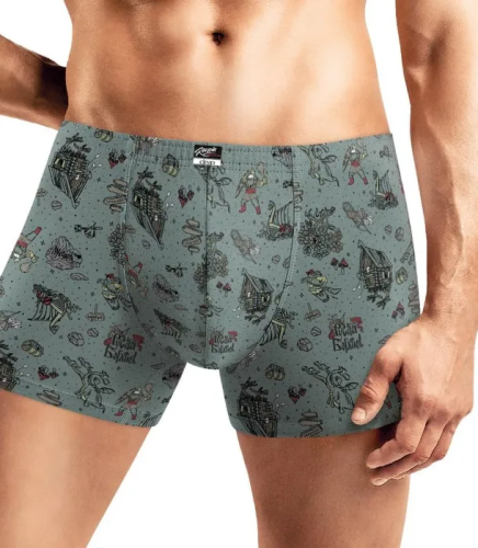 CLEVER трусы мужские MSH441731 зеленый-т.бордовый р.46/M